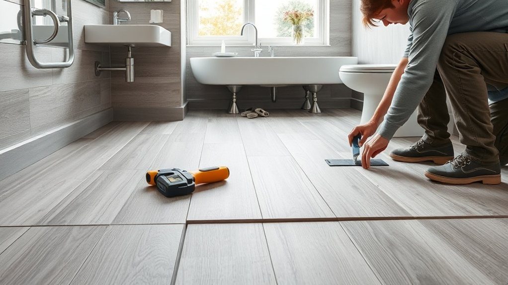 Bathroom Flooring Installation in Palmers Green